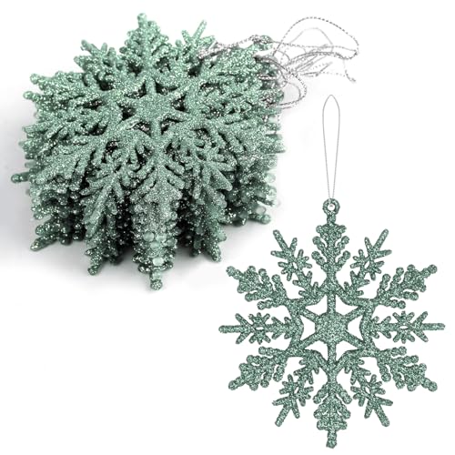VEYLIN Weihnachtsbaumschmuck – 12 Stück glitzernde...