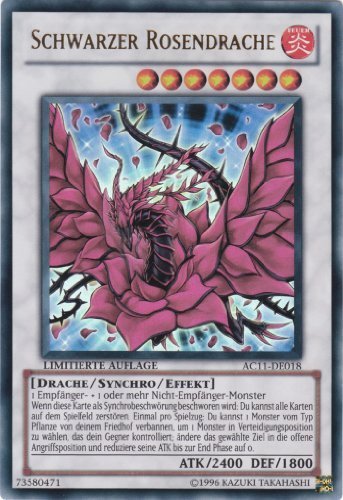 Yu-Gi-Oh Holo Nero Rosa Ultra Dragon A.C.11 De018