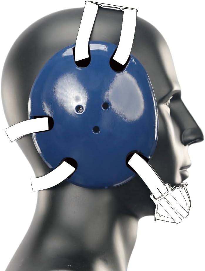 Wrestling Headgear with Chin Cup Navy (Adult&Youth) Free Chin Pad