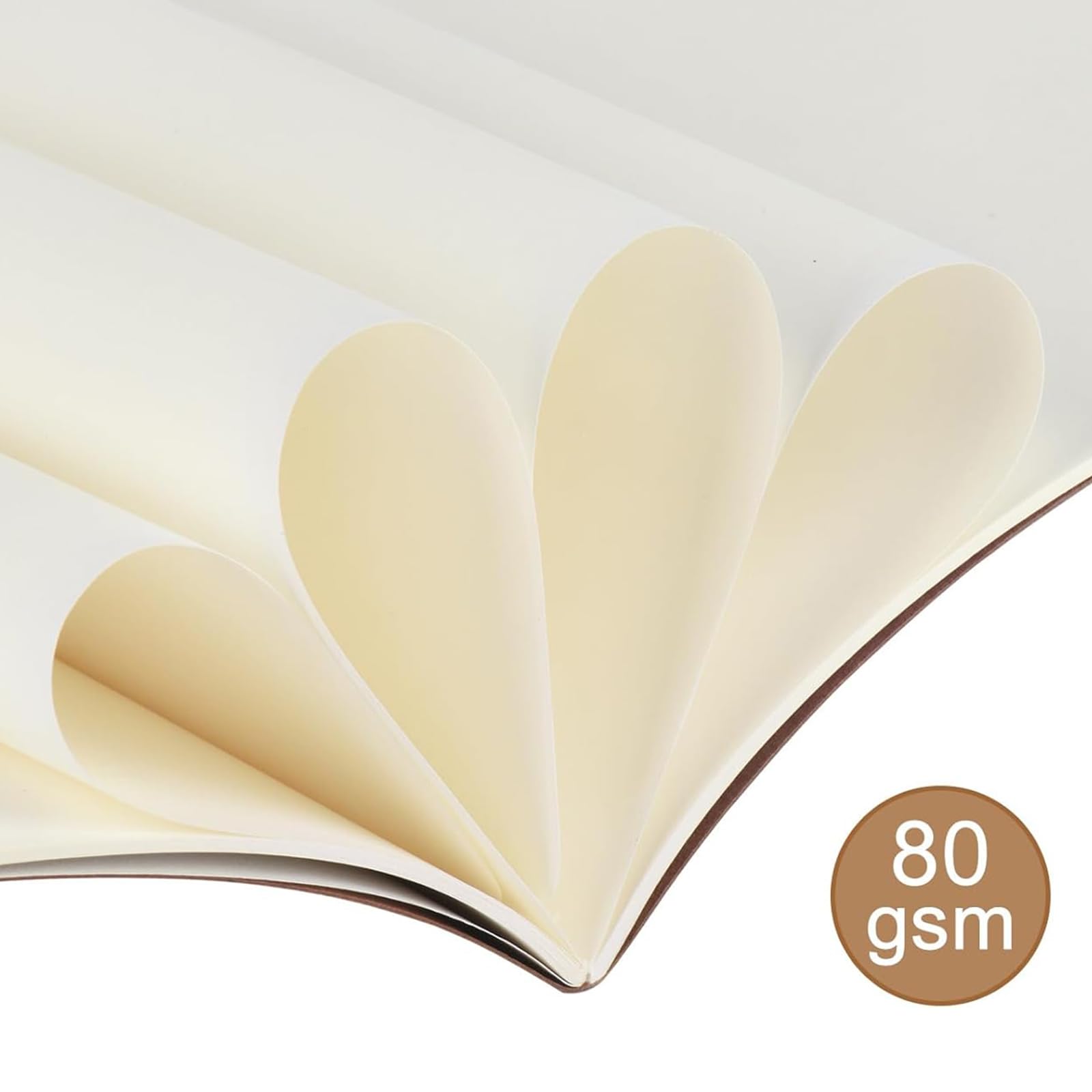 Adri 100 Cuadernos A5 lisos kraft, Páginas Blancas, Libretas de Notas para Escritura, Dibujo, Notebooks, Diario, Bloc de Notas, Escolar, Regalo, para Niños, Estudiantes.