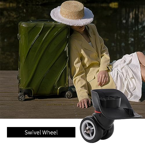 Universal Swivel Wheel Right（Big） Suitcase Wheel (1R) 115W Series W042 Wheel Replacement Black2