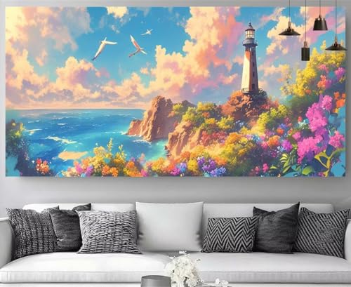 Diamond Painting XXL Phare 70x210 cm Kit Complet Broderie