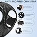 Anti Snoring Chin Strap for Sleeping – Effective Airflow Jaw Strap for Sleep, Comfortable for Snore Stopper & Improve Sleep, Anti Snore Chin Strap for Snoring - Men & Women, Black, M