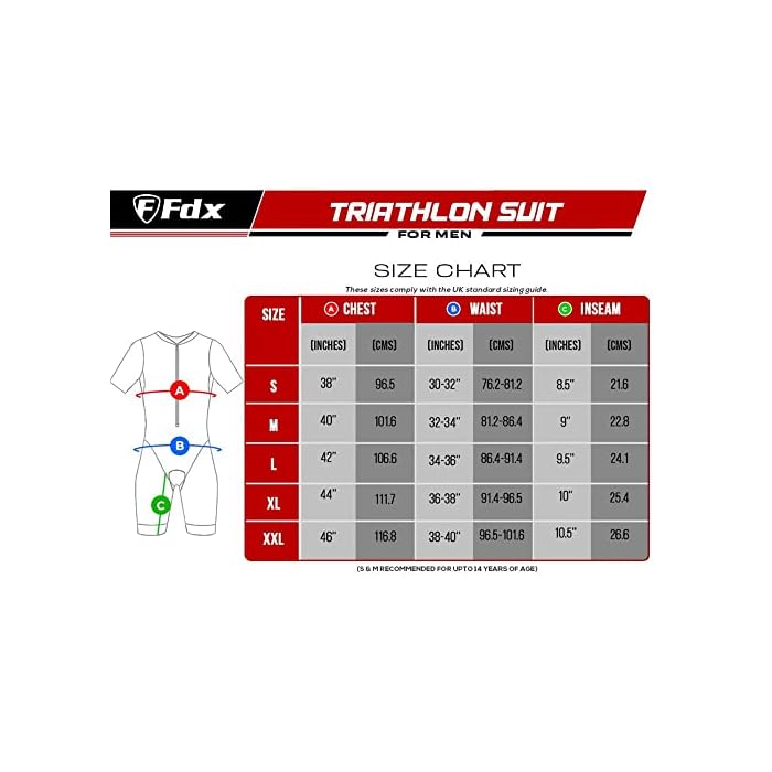 FDX Men Triathlon Tri Suit Padded Compression Running Swimming Cycling - Image 6