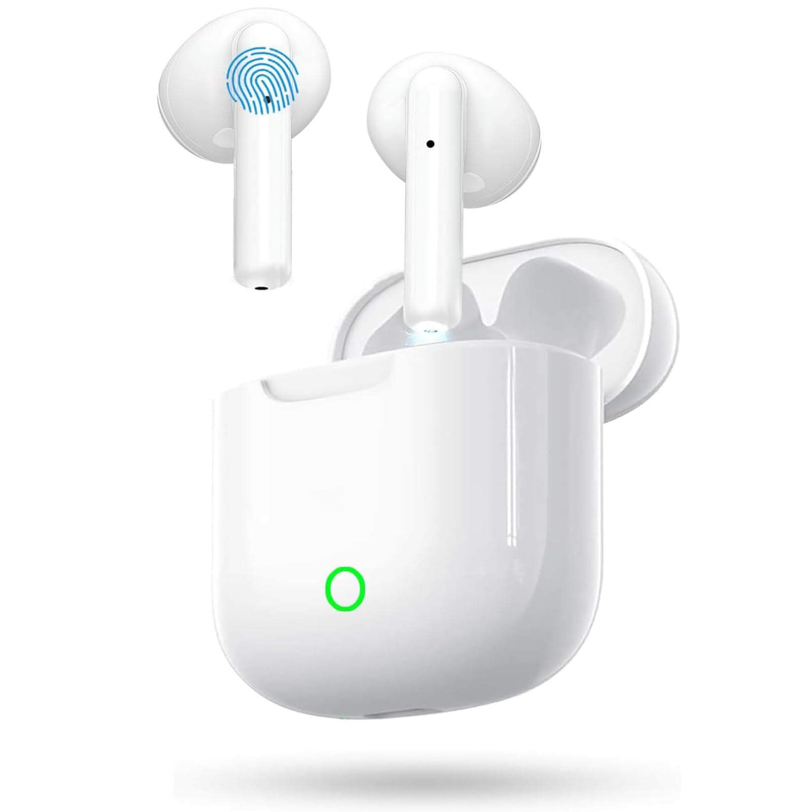 Auriculares Inalámbricos, Auriculares Bluetooth 5.4 In Ear,4 HD Mic con Reducción de Ruido ENC,58 Horas,Control Táctil,Cascos Inalambricos Bluetooth IP7 Impermeable Audifonos para iPhone/iOS/Android - 2
