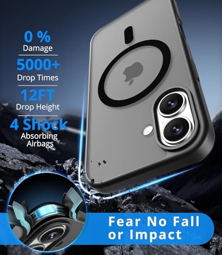 Image of EGOTUDE Frosted Case for iPhone (iPhone 16 Plus) Black
