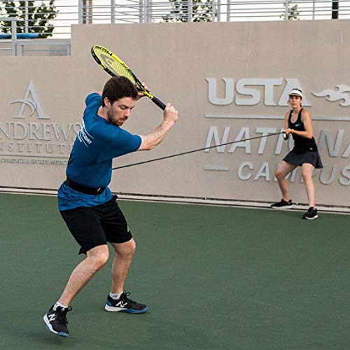 Oncourt Offcourt Tennis Power Resist System - 9' Resistance Band with All Attachments/Tennis Training Aid