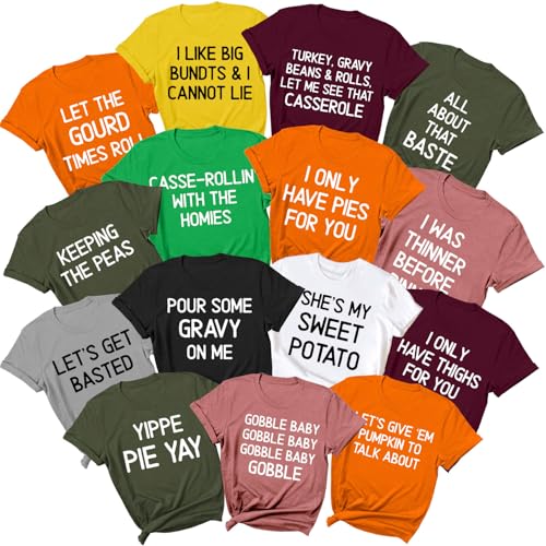 Family Thanksgiving Shirts, Thanksgiving Sayings Food Puns Quote Shirt, Turkey Friendsgiving Group Shirt