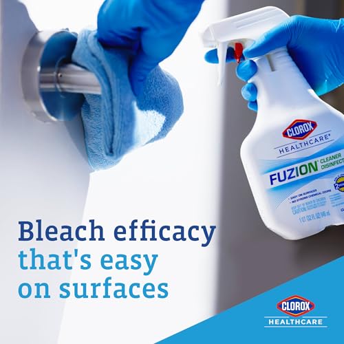 Clorox Healthcare Fuzion Cleaner Disinfectant Spray, No Strong Chemical Odors, Tough on Germs, Disinfecting Bleach Spray, 32 fl. oz., Pack of 9 - image 5