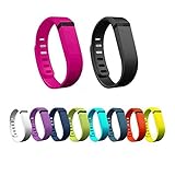10pcs Replacement Bands with Clasps for Fitbit Flex Only /No Tracker/ Wireless Activity Bracelet Sport Wristband Fit Bit Flex Bracelet Sport Arm Band Armband (Small)