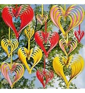 KatchOn, 3D Valentines Hanging Decorations - 10 Inch, Pack of 12 | Valentines Day Hanging Swirls,...