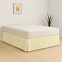 Vista 7 de eBeddy Linens 1 falda de cama de algodón egipcio de 800 hilos, tamaño individual de 39 x 75 a 14 pulgadas, caída y caída, fácil de lavar, resistente