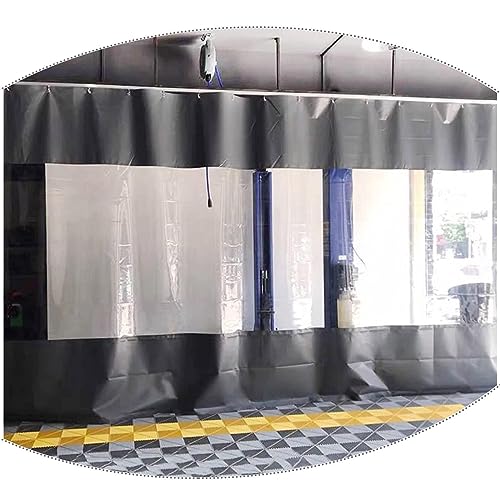 Cortinas transparentes impermeables de PVC para exteriores, para cenador/pérgola, 4,5 x 2,3 m, paneles laterales de lona transparente para patio, porche y garaje, 0,3 mm de grosor