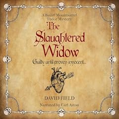 Diseño de la portada del título The Slaughtered Widow