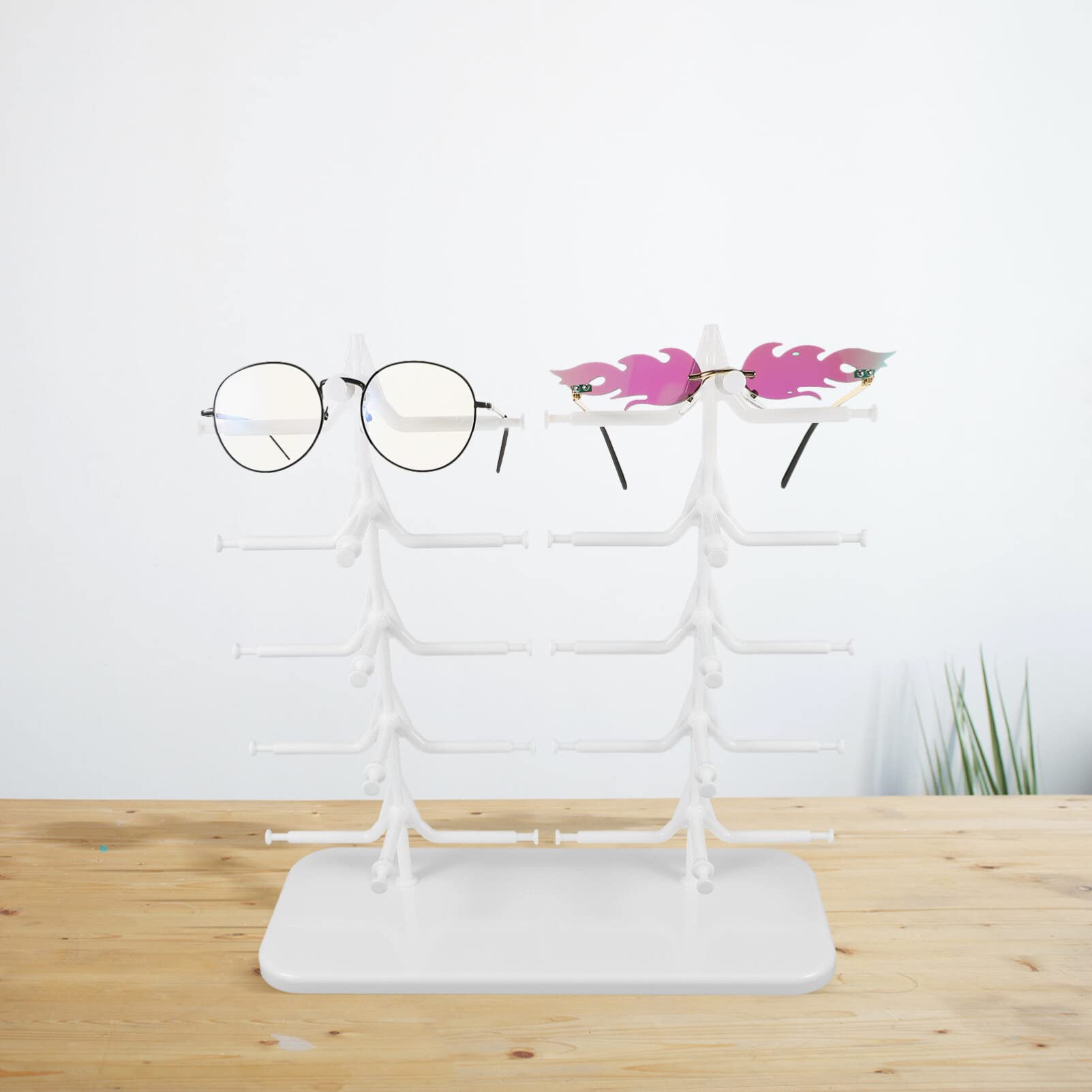 STOBAZA Transparenter Sonnenbrillenständer Aus Mehrstufiges Brillenregal Brillenhalter Für Sonnenbrillen Und Korrektionsbrillen Organizer Für Brillen Praktisches Präsentationsregal Für Bri