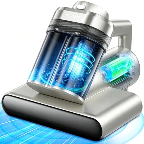 Image of Teant Cordless Mattress Bed Vacuum, 18kPa Suction & LED Display, Model MV01