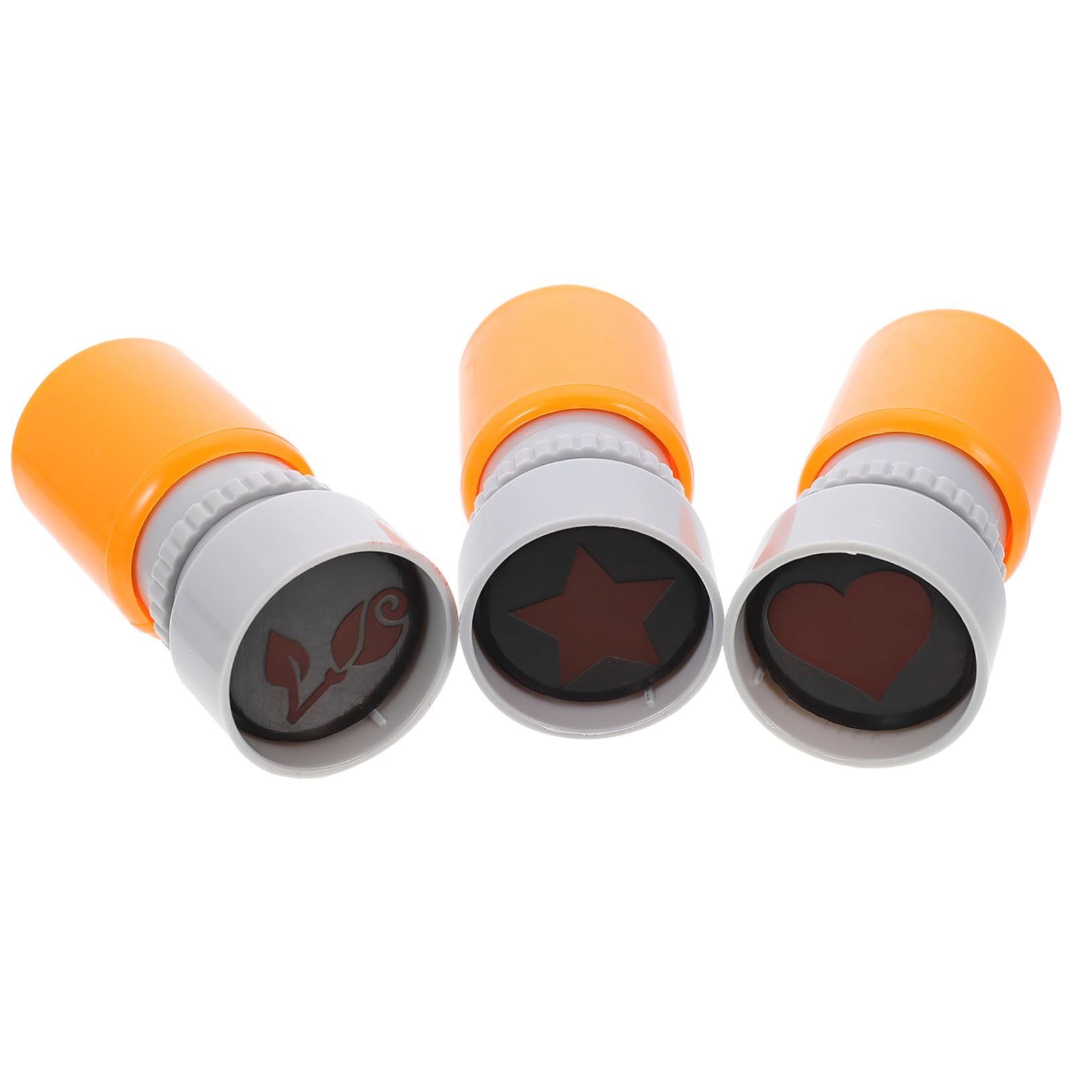 STOBOK 2 Set Di Timbri Portatili Per Forniture Scolastiche Timbri Fotosensibili Per Progetti Artigianali 3 Pezzi * 2