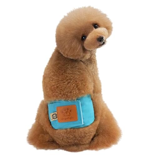 犬 マナーベルト 服 マナーバンド オムツカバー ドッグウェア 犬の服 しつけ マーキング防止 トイレ 介護 h0214 (ターコイズ, S, 1, 個)