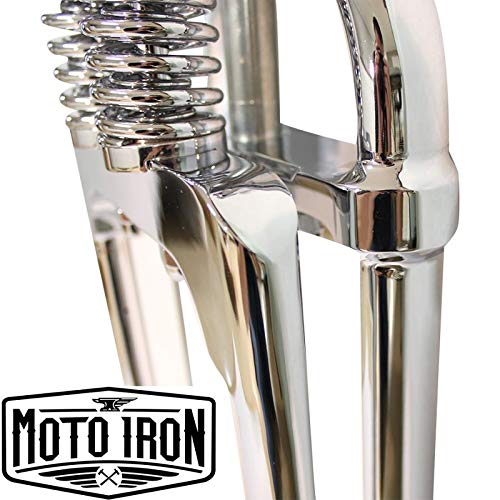 Moto Iron 113-0071 Springer Front End +2 Inch Over Chrome Fits Harley Davidson thumb #8