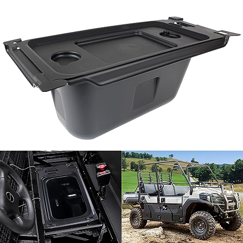CPOWACE Underseat Storage Box Compatible with 2015-2024 Kawasaki Mule PRO-FX FXR FXT DX DXT Accessories Under Seat Storage Bin Set Organizer Tray Replacement for 99994-1463