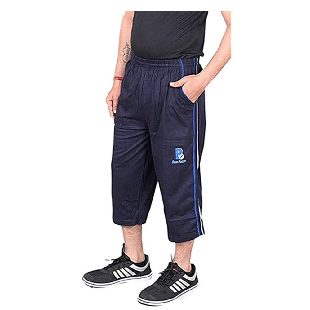 magic Mens Cotton Three by Fourth, 3/4, Capri, Three Quarter (Navy Blue)-(Pack of 01)-picture-24