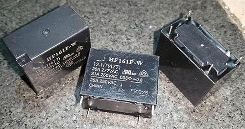 Relé 4 pines HF161F-W con capacidad 31A para soportar altas cargas eléctricas de forma continua