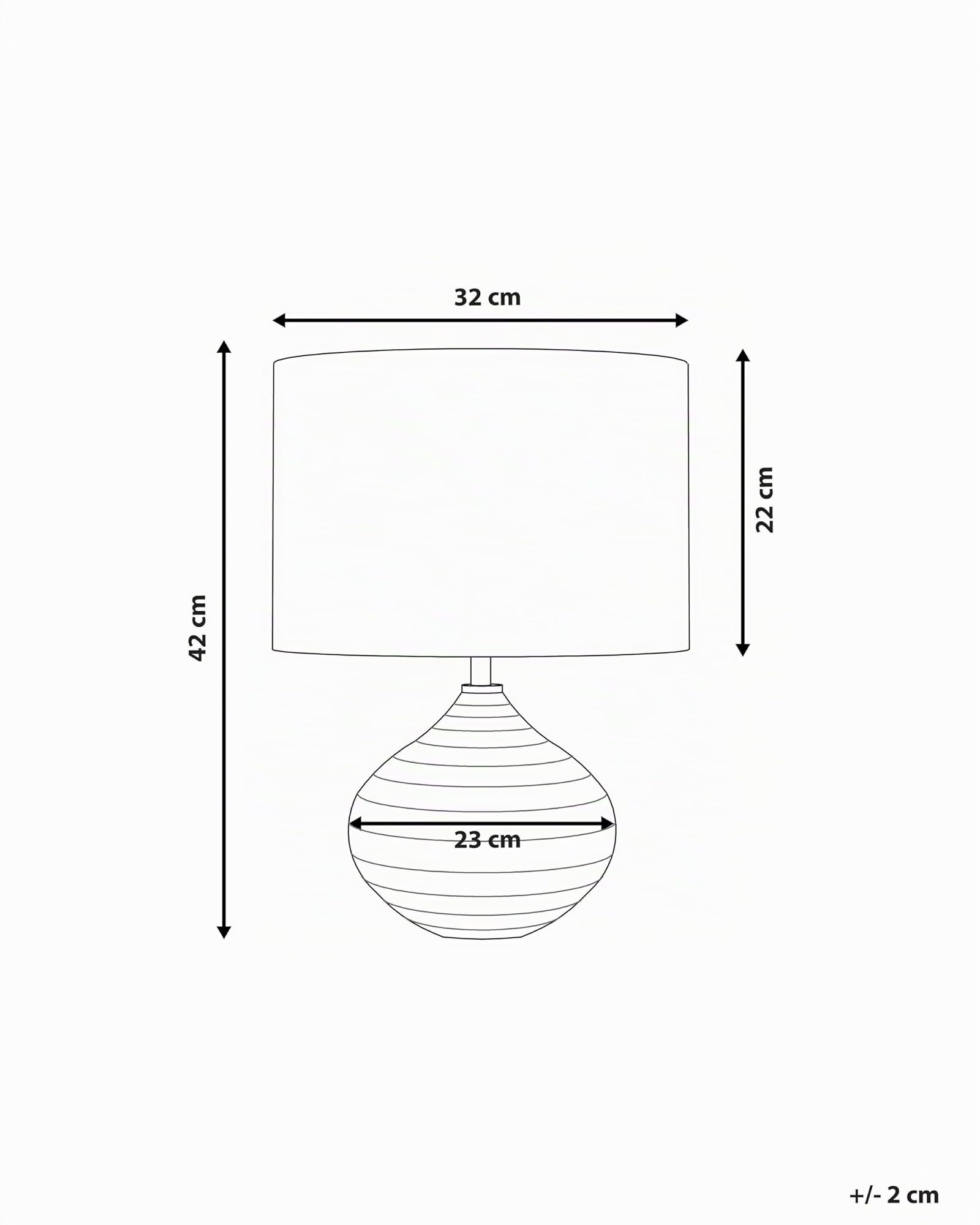 Tischlampe im Glamour Stil Keramik/Poly-Baumwolle gold/schwarz Kuban