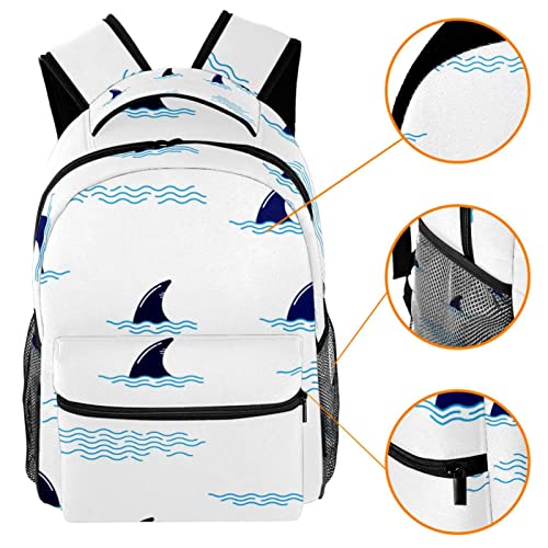 Mochila para portátil de tiburones bolsas de viaje grandes para hombre y mujer 3