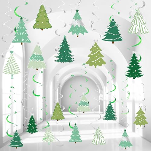 Tourbillons de Noël suspendus et fournitures de fête d'hiver Colarr - 50 pièces