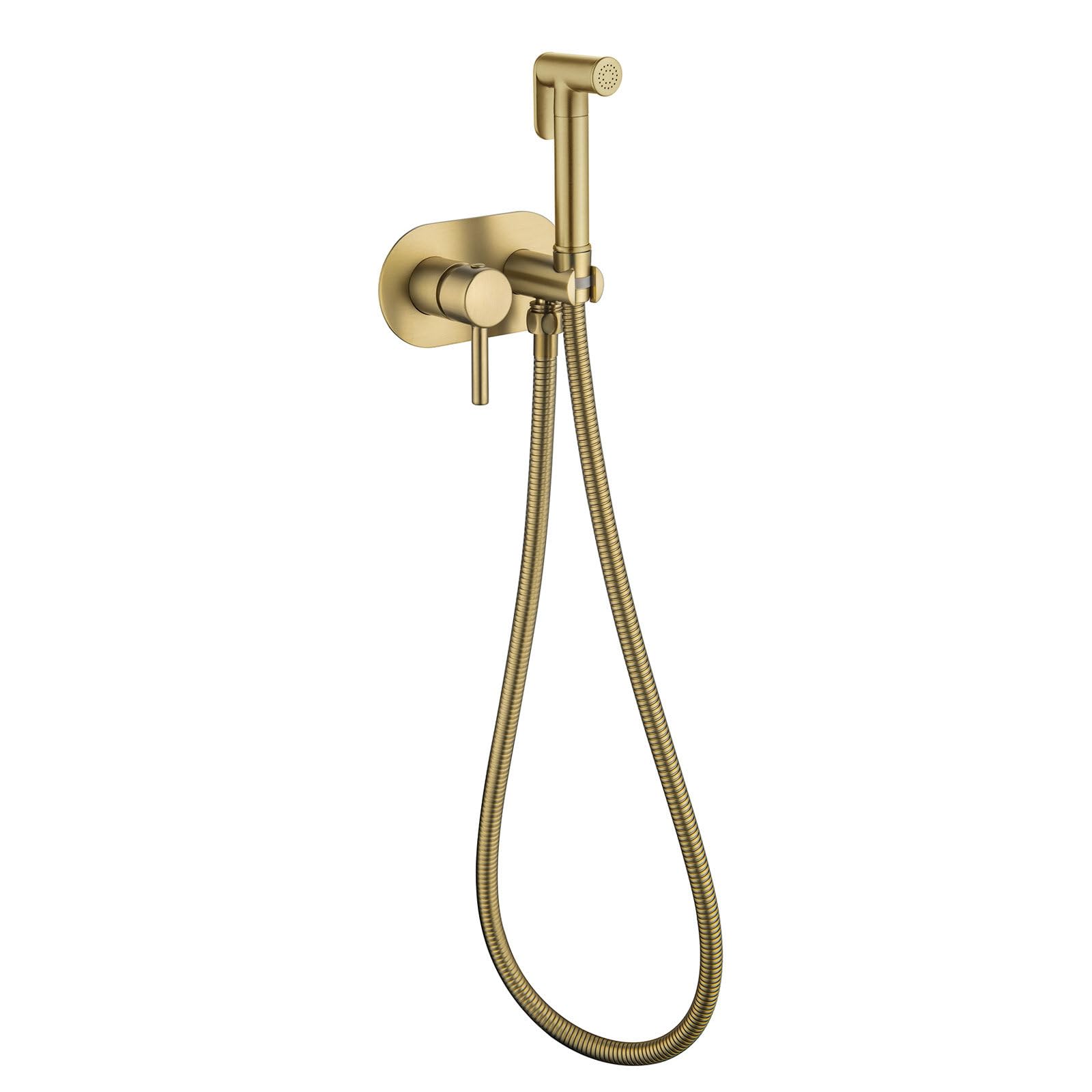 Kit grifo bidet de WC de latón con manguera flexible de 1,5 m para un baño más moderno y limpio
