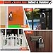 Eseesmart Fingerprint Locker Lock with Code, Combination Padlock Smart Fingerprint Biometric Keyless Combo Lock Waterproof for Outdoor Fence Gate Shed Gym School Locker Storage