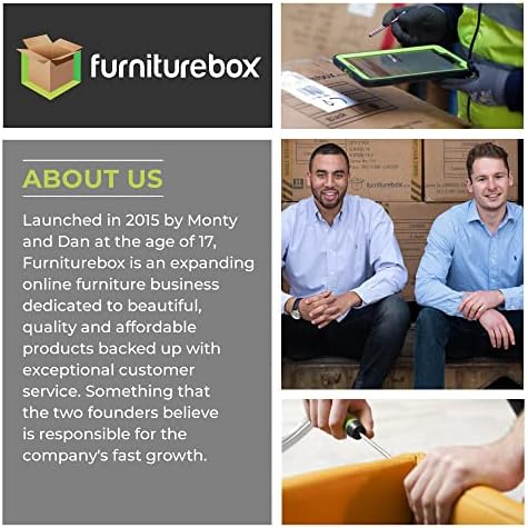 Furniturebox UK White Computer Desk - Enzo Stylish PC, Gaming, Home Office, Bedroom Desk - Contemporary & Practical Work Desk or Even A Vanity Dressing Table (White)