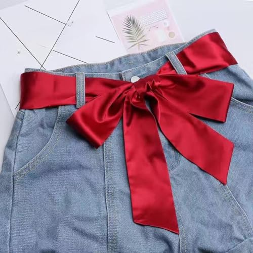 Lady Satin Sash Bridal Waist Belt Ribbon Long for Wedding Dress4