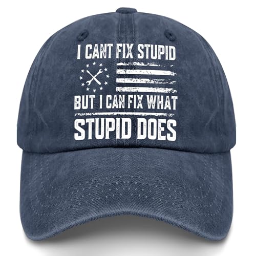 Image of Pasted-20260508-114154 Hats for Men Classic Washed Distressed Baseball Caps Navy Blue