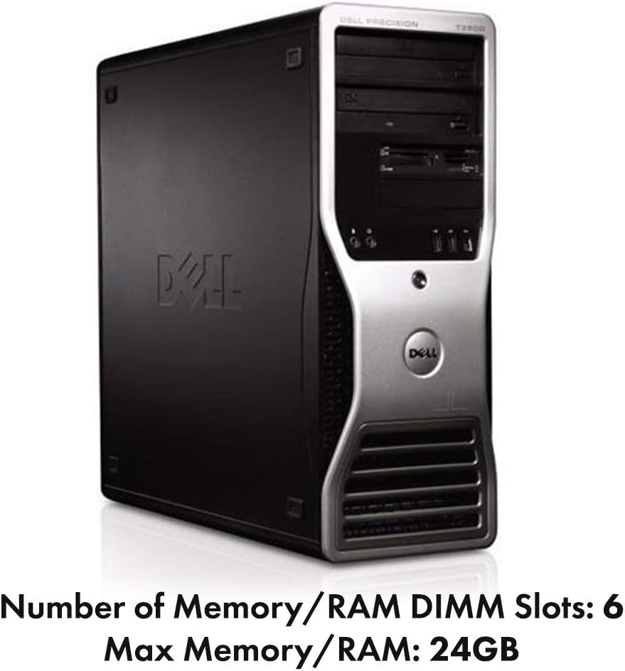 A-Tech 24GB Kit (6 x 4GB) for DELL Precision T3500 (3500) Workstation Desktop Tower - 240-Pin UDIMM DDR3 ECC Unbuffered 2Rx8 1.5V PC3-10600 1333MHz Dual Rank Server RAM Memory