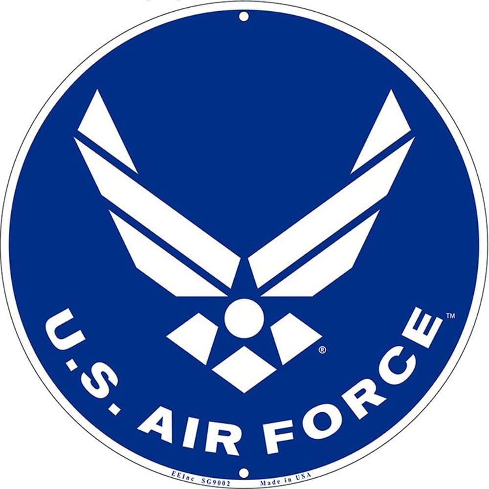 Amazon.com : United States Air Force Aluminum Metal Round 12 Inch