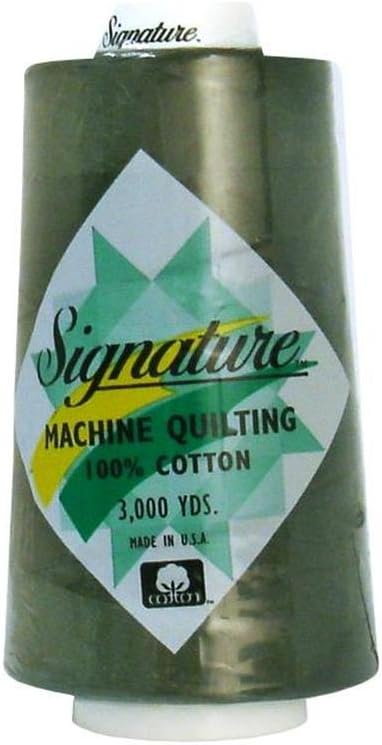 Signature Thread SIG47.488 Signature 100% Ctn Quilt Thread 3000yd Dark Olive 100% Cotton Quilt Thread 3000 Dark Olive