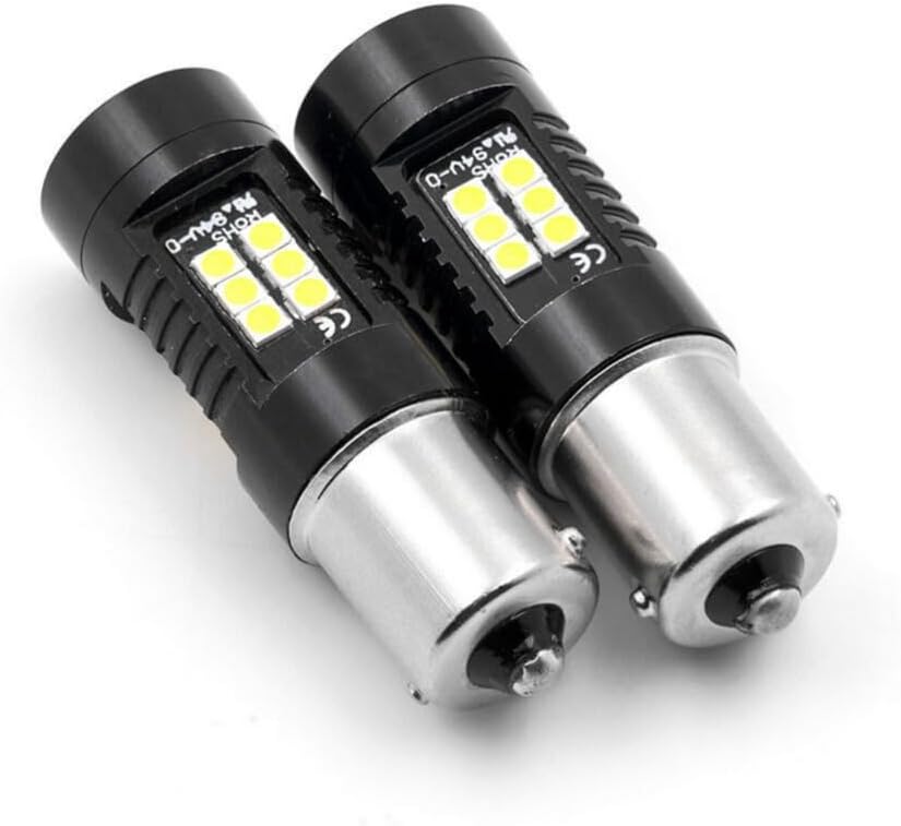 anso 2pcs LED Reverse Tail Backup Light Bulb For 07-14 Mercedes-Benz W204 C-Class 21W White Light