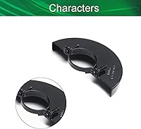 Vista 3 de Yinpecly Protector de rueda de metal cubierta 4.606 in (OD) Cut-Off Wheel Guard para amoladora angular eléctrica Carcasa Compatible Negro 1 unids