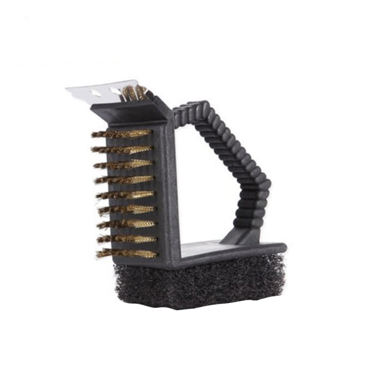 IWOWHERO Barbecue Grill Cleaning Brush with Ergonomic Handle Bristles Scraper BBQ Accessories for Easy Grime Removal Porcelain