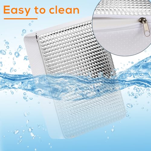 YUNVI RV Skylight Insulator 14x22x2.8,RV Vent Cover and Skylight Shade,Waterproof RV Vent Insulator Sunroof Pillow for Inside Camper Shower - Thumbnail 5
