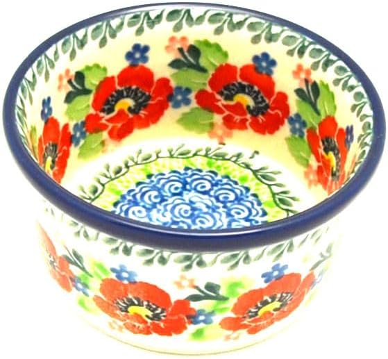 Polish Pottery Ramekin - Danish Garden