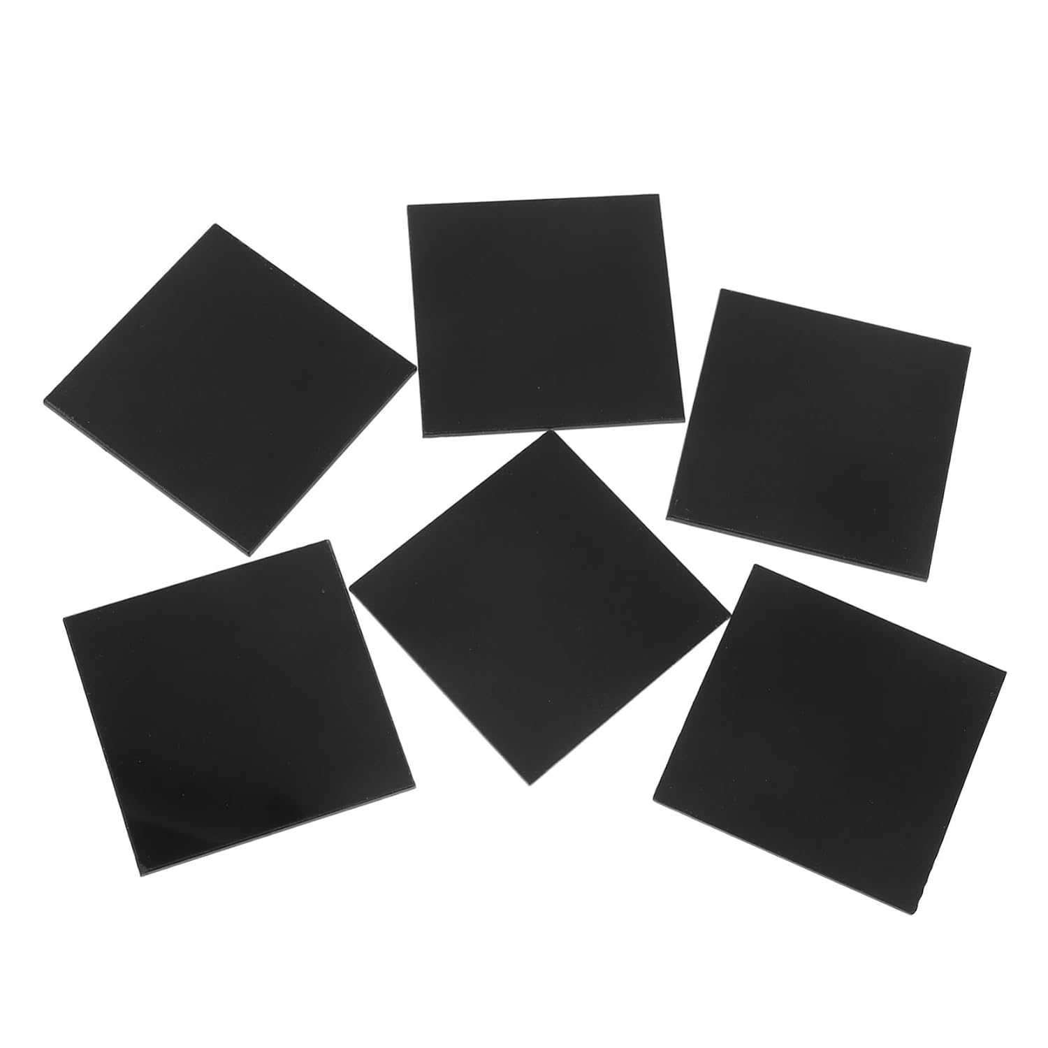 KICHOUSE 30pcs Acrylic for Crafting Thick Blank Sign Plates for Painting and Creative Projects