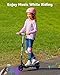 Gyroor H30 Max Electric Scooter for Kids Ages 8-12, 150W Powerful Motor, Bluetooth Music, Dual Brake System, Adjustable Height and Speed, Best Gifts for Kids, H30Max-8QY