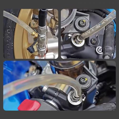 image for BVGACI 2 Sets Brake Bleeder Hose - One Way Check Valve Tube Bleeding T
