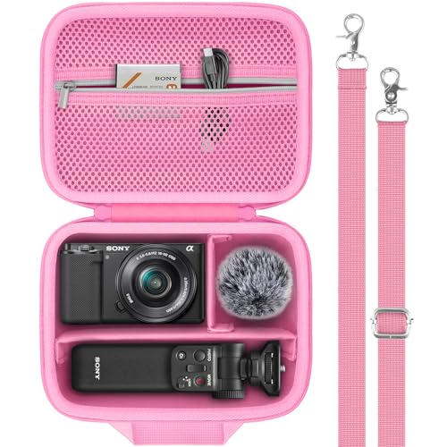 Funda rígida para cámara Sony ZV-E10/ZV-E1/ZV-E10 II rosa