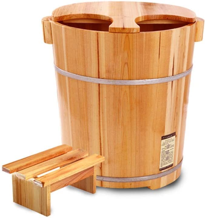 Katzowen Balde de Madera para Spa de Pies