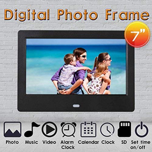 Cadre photo numérique 1080P HD écran électronique multifonction noir