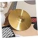 Toddmomy 10 Inch Brass Crash Ride Hi-hat Cymbals Set Jazz Drum Cymbal for Beginners Professionals Traditional Finish