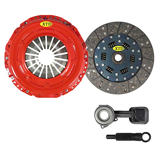 AMC STAGE 2 SMOOTH CLUTCH KIT compatible with 2000 2001 2002 2003 2004 FORD FOCUS S2, SE, ZTS, ZTW, ZX3, ZX5 2.0L DOHC W/SLAVE CYLINDER
